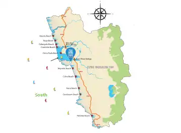 Provident Adora De Goa location map, Zuari, Dabolim, Goa